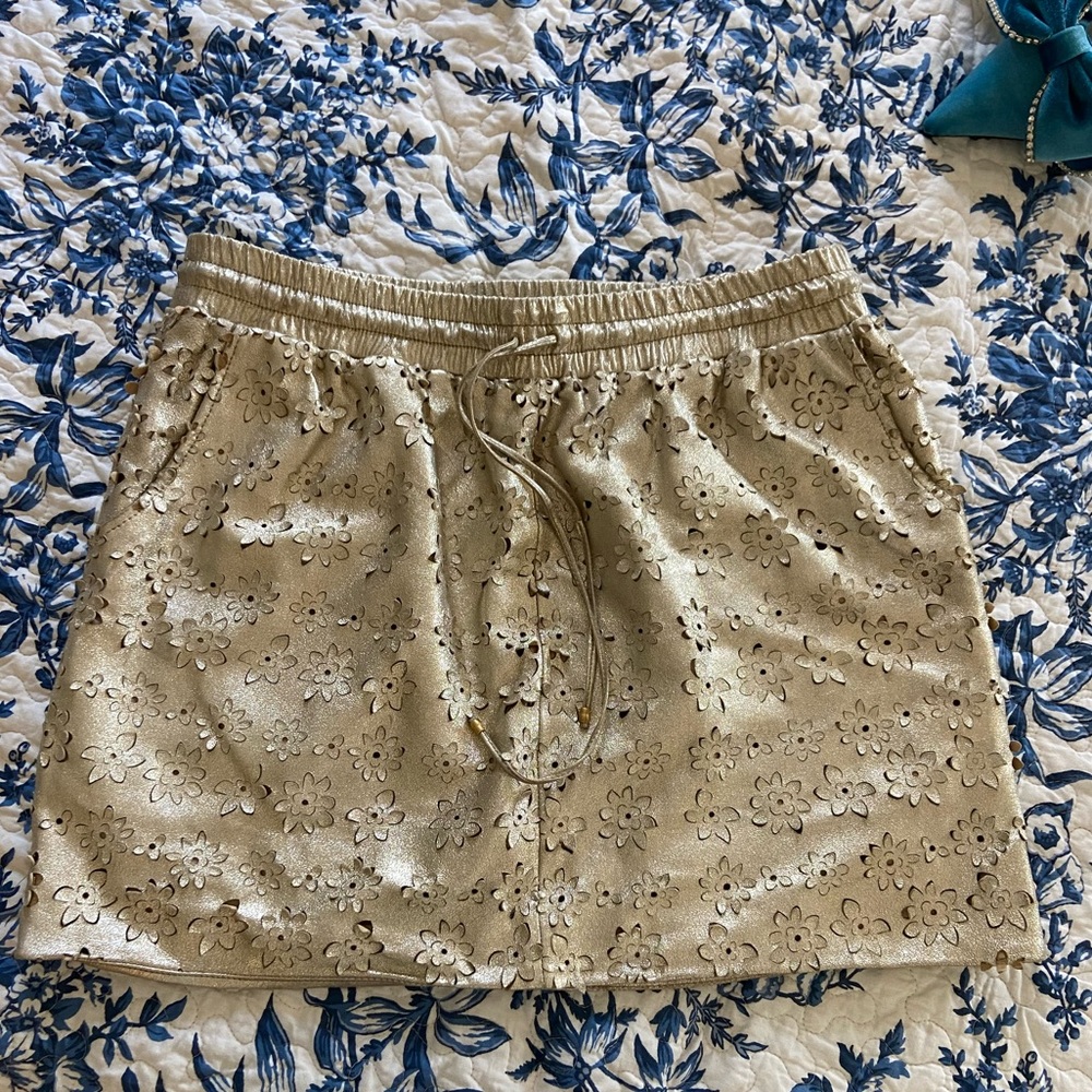 Anthropologie Leifsdottir Leather Skirt